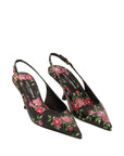 Dolce & Gabbana Dolce & Gabbana-Lollo 60 floral leather slingback pumps