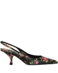 Dolce & Gabbana Dolce & Gabbana-Lollo 60 floral leather slingback pumps