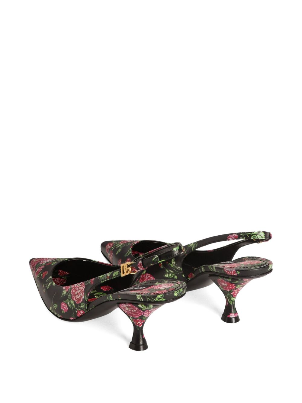 Dolce &amp; Gabbana Dolce &amp; Gabbana-Lollo 60 floral leather slingback pumps