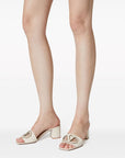 Valentino Garavani Valentino Garavani V-Logo sandals with 60mm cut-out