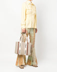 Chloé Chloé Woody Linen Tote Bag