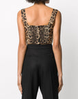 Dolce & Gabbana Dolce & Gabbana-Leopard-print cotton crop top