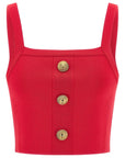 Balmain Balmain Knit bralette top with buttons