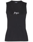 Balmain Balmain Logo cotton tank top