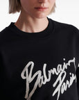 Balmain Balmain Logo cropped sweatshirt