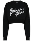 Balmain Balmain Logo cropped sweatshirt