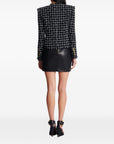 Balmain Balmain Frayed Button cropped Tweed Jacket