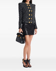 Balmain Balmain Frayed Button cropped Tweed Jacket