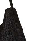 Balmain Balmain Track Tote Bag In Raffia And Calfskin