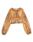 Zimmermann Zimmermann Wanderlust cotton and silk top