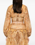 Zimmermann Zimmermann Wanderlust cotton and silk top