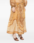 Zimmermann Zimmermann Wanderlust cotton and silk maxi skirt