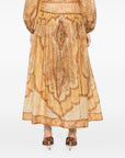 Zimmermann Zimmermann Wanderlust cotton and silk maxi skirt