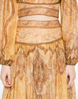 Zimmermann Zimmermann Wanderlust cotton and silk maxi skirt