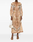 Zimmermann Zimmermann V-neck long sleeves Wanderlust linen midi dress