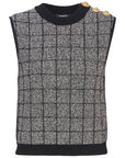 Balmain Balmain Tweed Tank Top