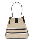 Balmain Balmain Release Bucket Bag In Canvas And Calfskin