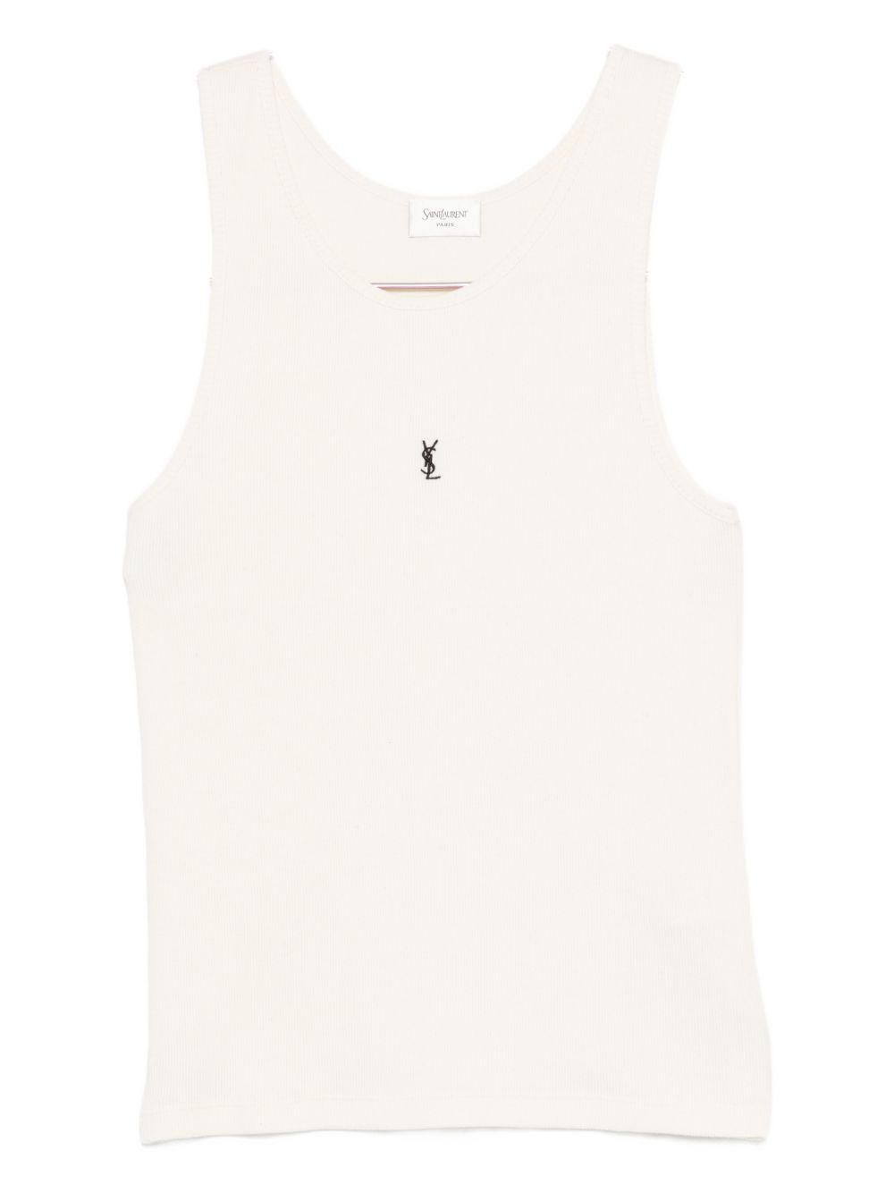 Saint Laurent Saint Laurent Logo cotton tank top