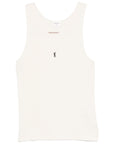 Saint Laurent Saint Laurent Logo cotton tank top