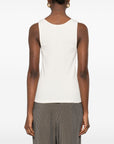 Saint Laurent Saint Laurent Logo cotton tank top