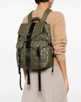 Ganni Ganni Quilted Flap-Pocket Backpack