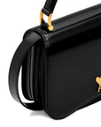 Ami Paris Ami Paris Black Cow Leather Top Handle Paris Paris Bag