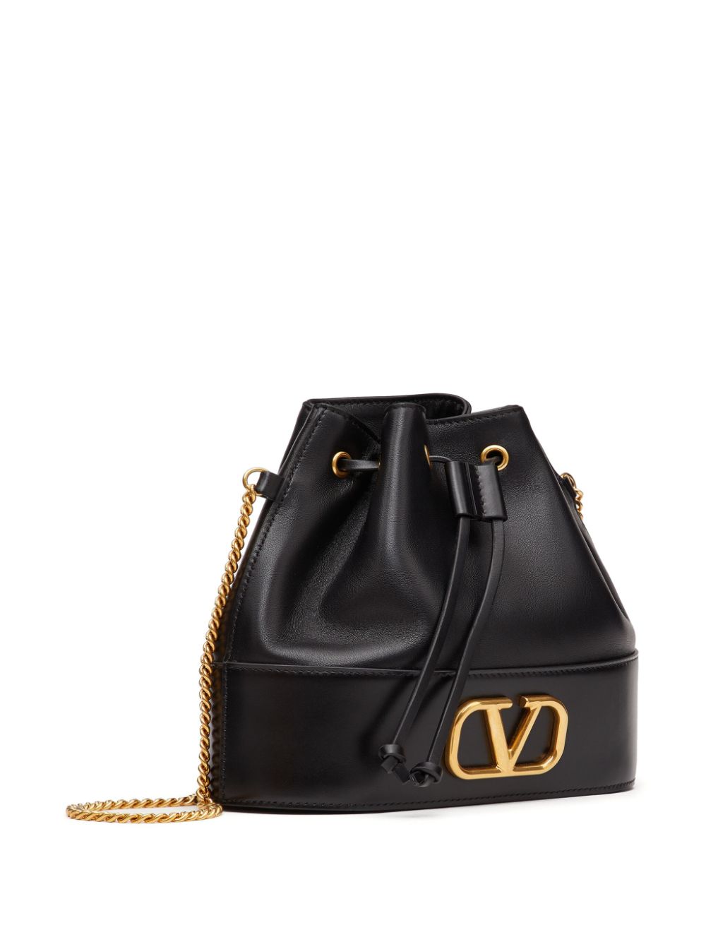 Valentino Garavani Valentino Garavani Mini Bucket Bag In Nappa With Vlogo Signature Chain