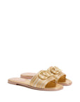 Valentino Garavani Valentino Garavani Vlogo Signature Metallic Slides