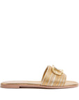 Valentino Garavani Valentino Garavani Vlogo Signature Metallic Slides