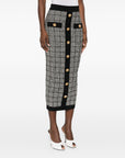 Balmain Balmain tweed long skirt