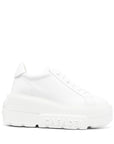 Casadei Casadei Nexus white leather platform sneakers.