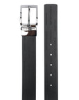 EMPORIO ARMANI EXCLUSIVE Emporio Armani Exclusive Reversible Leather Belt With All-Over Embossed Lettering