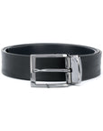 EMPORIO ARMANI EXCLUSIVE Emporio Armani Exclusive Reversible Leather Belt With All-Over Embossed Lettering