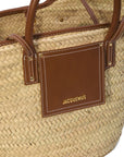 JACQUEMUS Jacquemus Le Panier Soli rafia basket bag