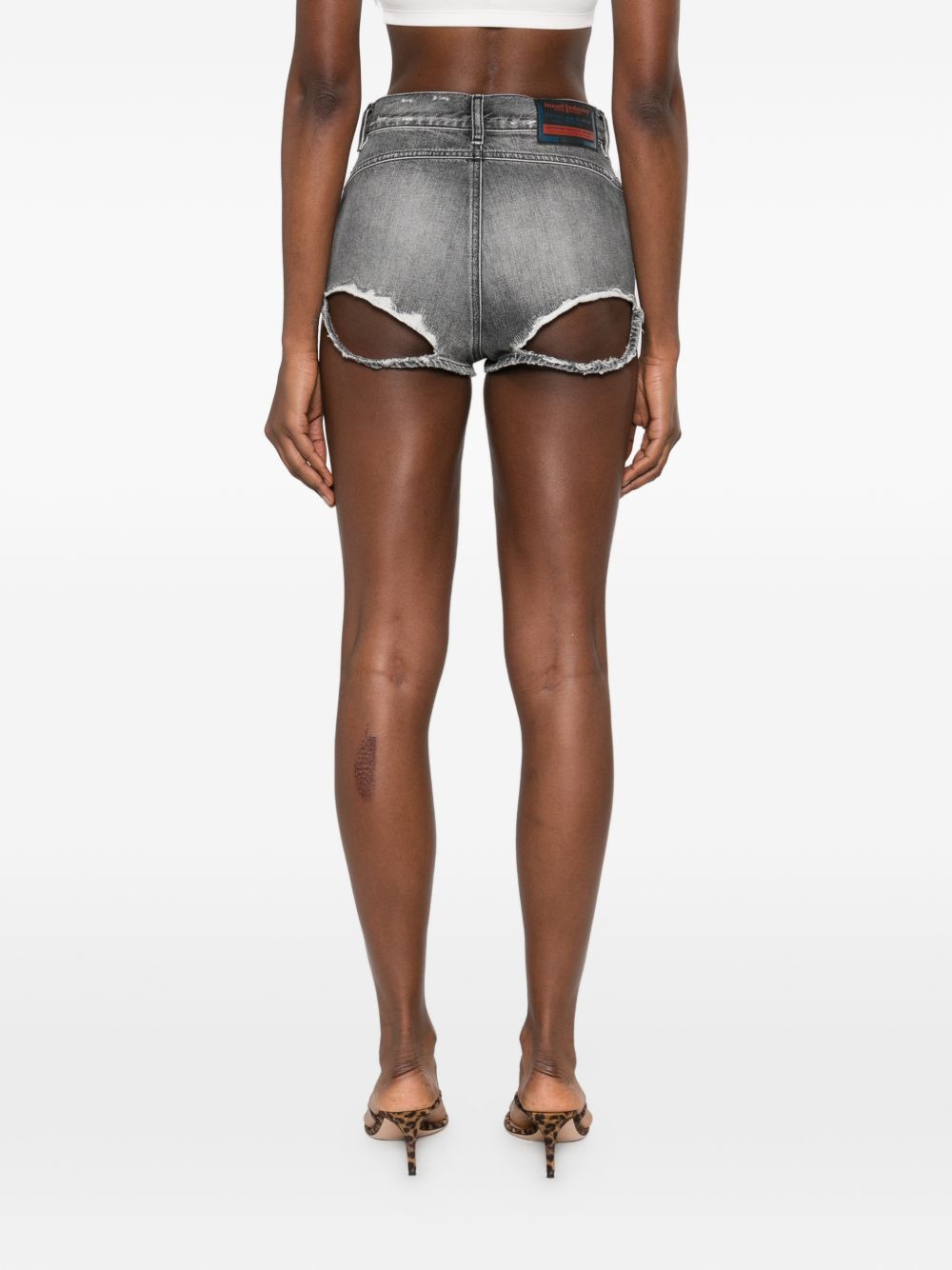 Diesel Diesel distressed effect Denim cotton shorts
