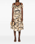 Elisabetta Franchi Elisabetta Franchi Printed cotton midi dress