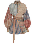 Zimmermann Zimmermann Rebellion linen and silk mini dress