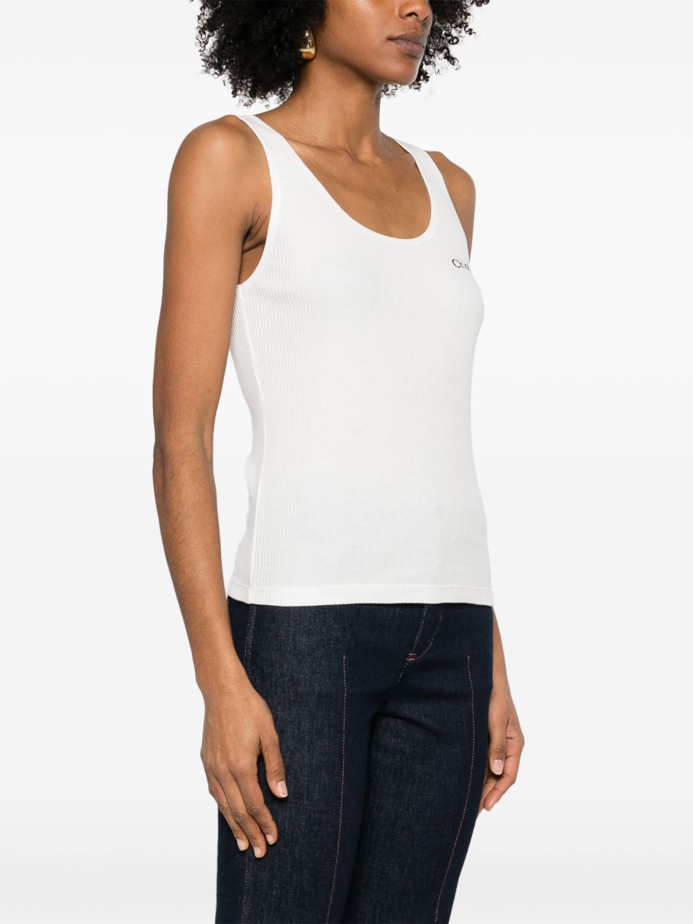 Chloé Chloé ChloÃ© Logo cotton top