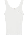 Chloé Chloé ChloÃ© Logo cotton top