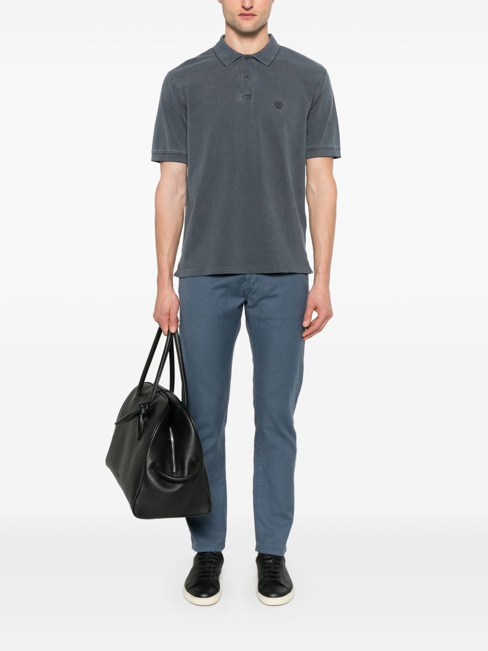 HERNO Herno Logo cotton polo shirt