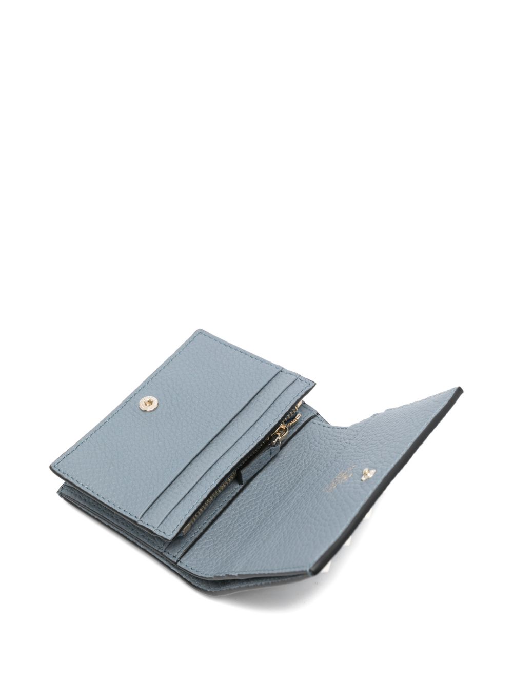 Valentino Garavani Valentino Garavani-Grey Rockstud bifold wallet