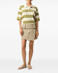 Ami Paris Ami Paris Ami De Coeur striped polo shirt
