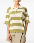 Ami Paris Ami Paris Ami De Coeur striped polo shirt