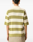 Ami Paris Ami Paris Ami De Coeur striped polo shirt