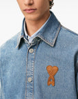 Ami Paris Ami Paris Ami De Coeur denim shirt