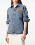Ami Paris Ami Paris Ami De Coeur denim shirt
