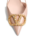 Valentino Garavani Valentino Garavani Vlogo Signature Slingback Décolleté In 80mm