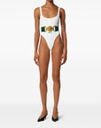 Versace Versace Logo cotton bodysuit