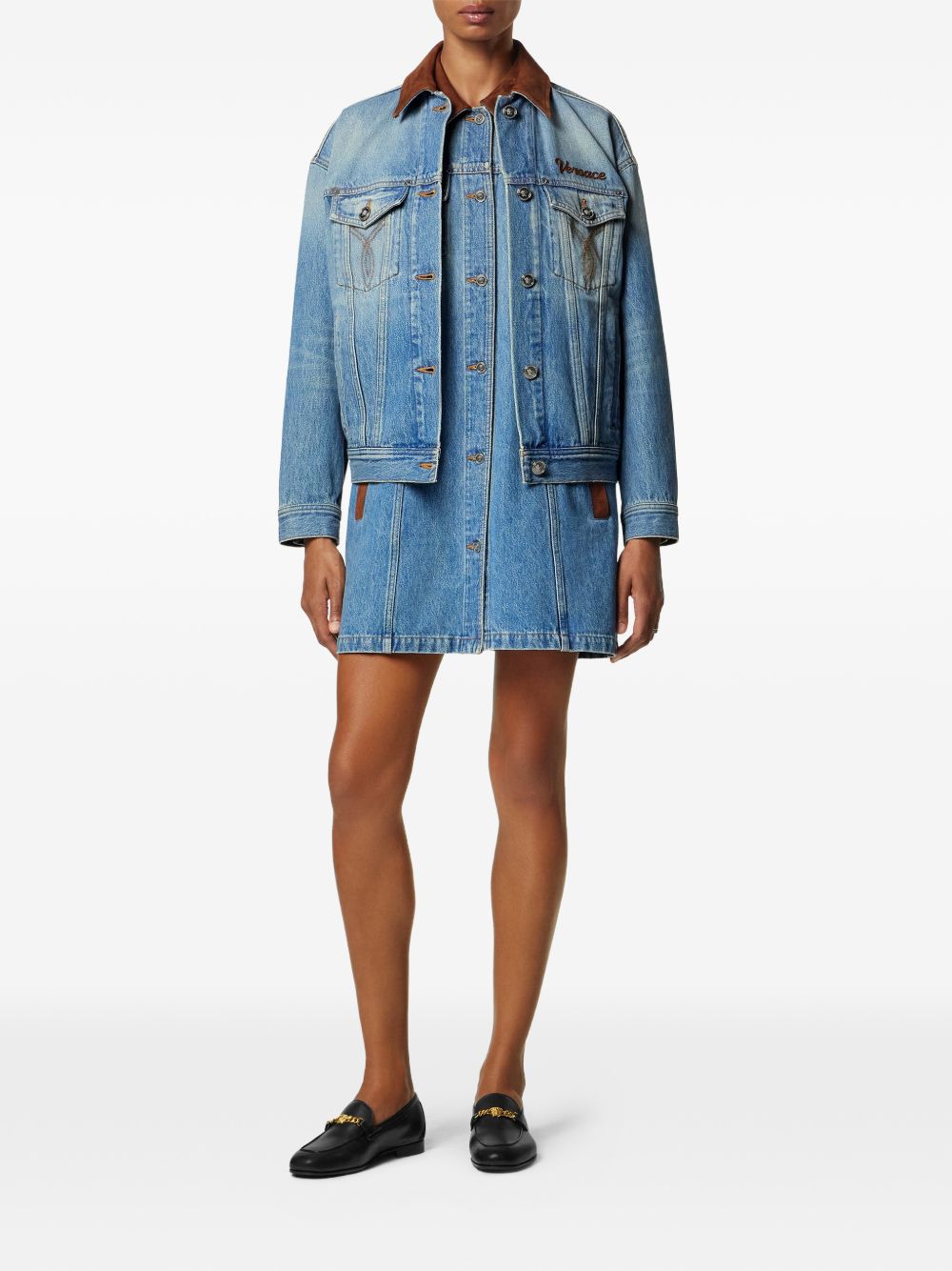 Versace Versace Denm cotton dress