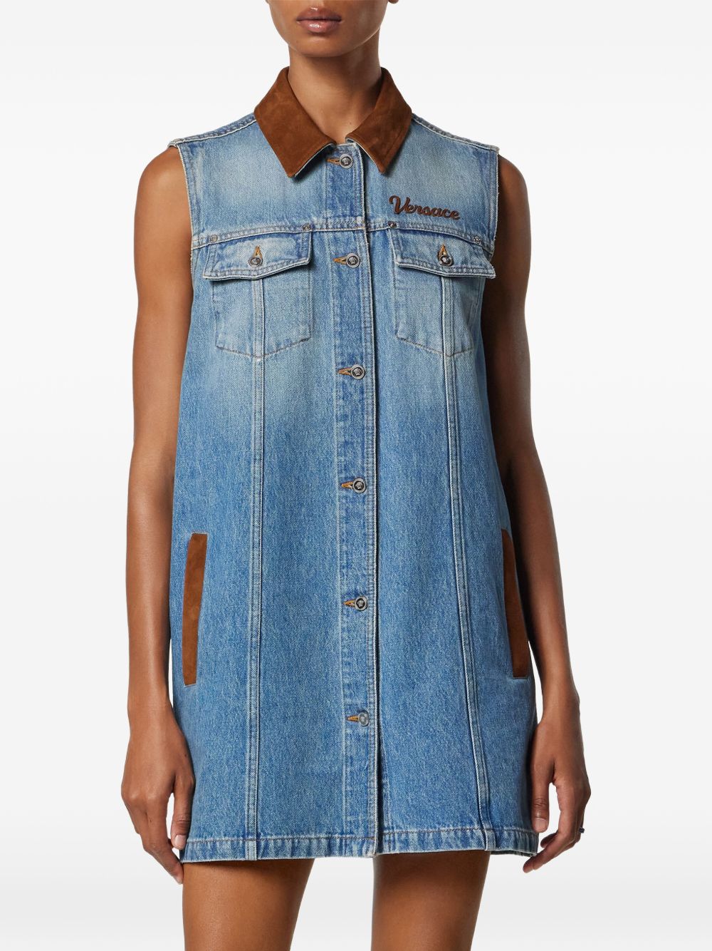 Versace Versace Denm cotton dress